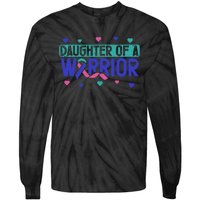 Thyroid Cancer Daughter Thyroid Disease Awareness Warrior Tie-Dye Long Sleeve Shirt