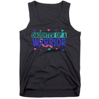 Thyroid Cancer Daughter Thyroid Disease Awareness Warrior Tank Top