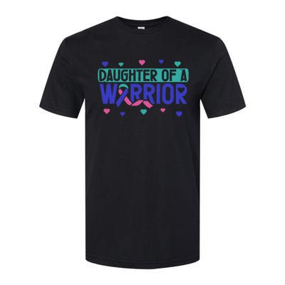 Thyroid Cancer Daughter Thyroid Disease Awareness Warrior Softstyle CVC T-Shirt