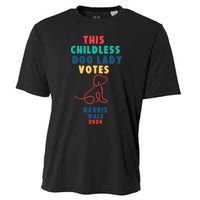 This Childless Dog Lady Votes Kamala Harris Walz 2024 Cooling Performance Crew T-Shirt