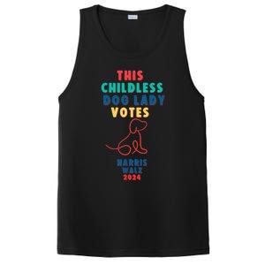 This Childless Dog Lady Votes Kamala Harris Walz 2024 PosiCharge Competitor Tank