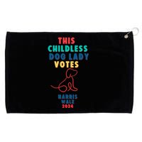 This Childless Dog Lady Votes Kamala Harris Walz 2024 Grommeted Golf Towel