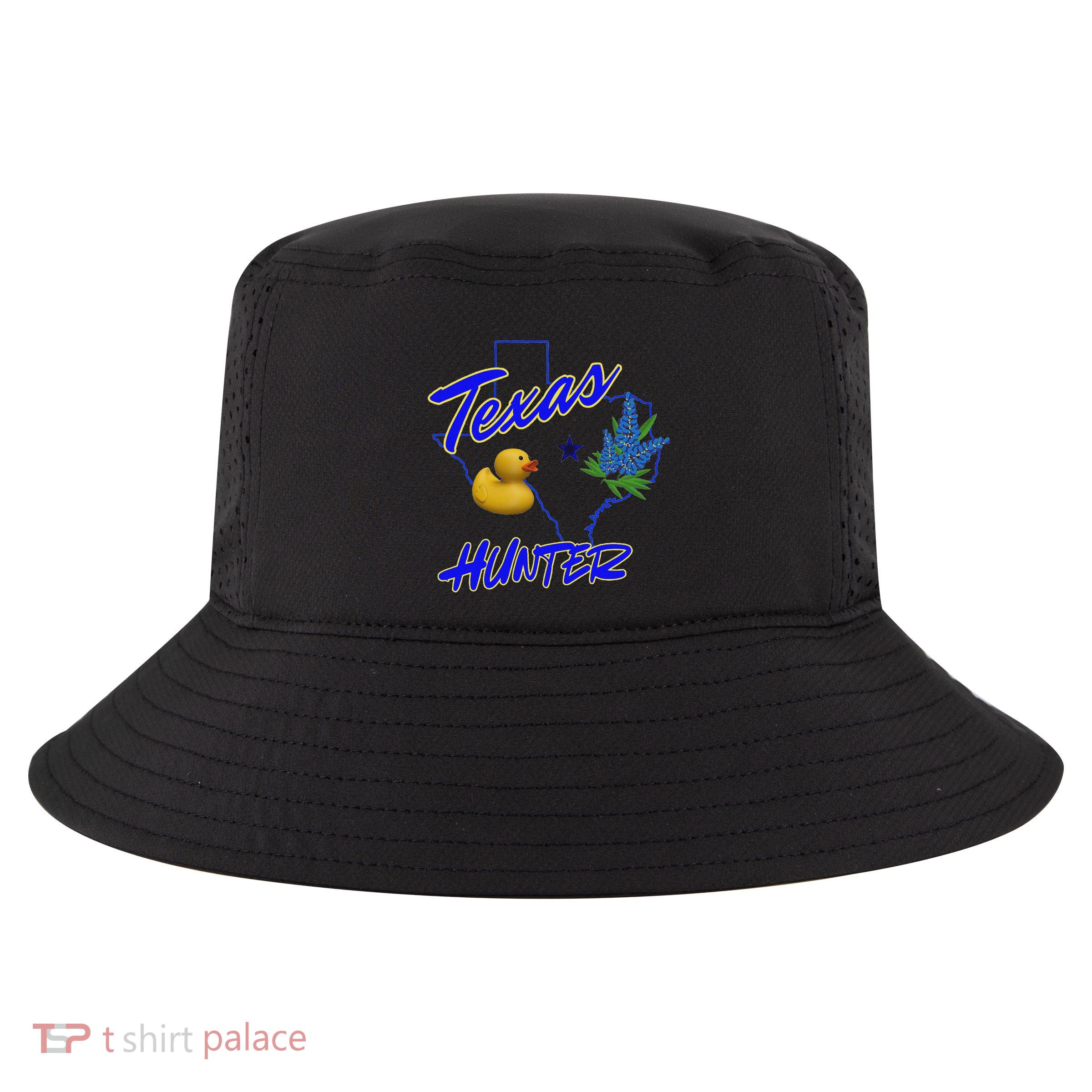 Texas Cruise Duck Hunter Star Flower Proud Hiding Finding Cool Comfort Performance Bucket Hat