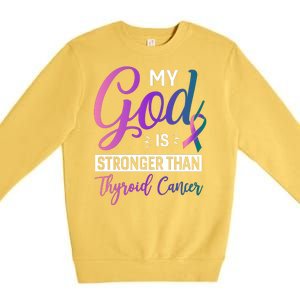 Thyroid Cancer Design Premium Crewneck Sweatshirt