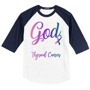 Thyroid Cancer Design Baseball Sleeve Shirt