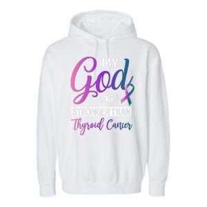 Thyroid Cancer Design Garment-Dyed Fleece Hoodie