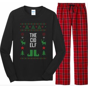 The Cio Elf Ugly Christmas Style Winter Holiday Party Gift Long Sleeve Pajama Set