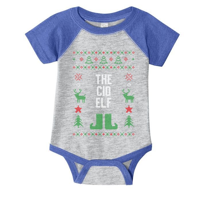 The Cio Elf Ugly Christmas Style Winter Holiday Party Gift Infant Baby Jersey Bodysuit