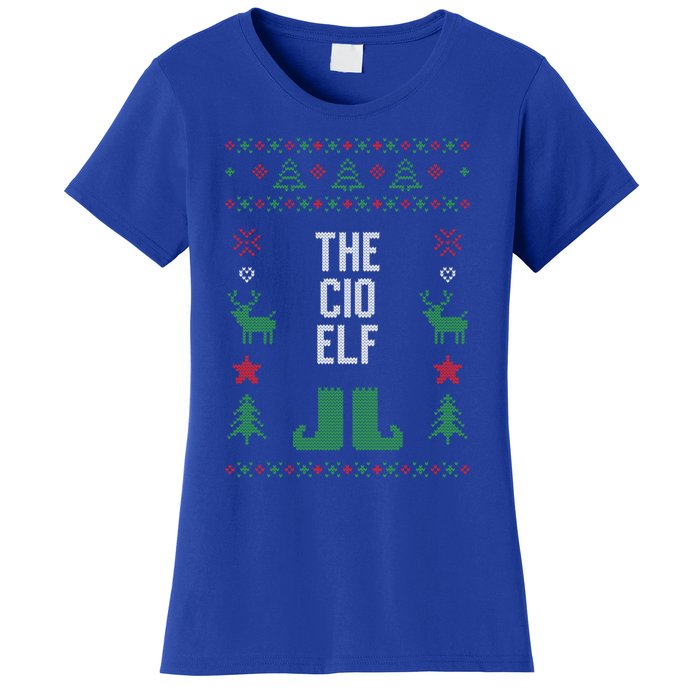 The Cio Elf Ugly Christmas Style Winter Holiday Party Gift Women's T-Shirt