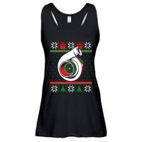 Turbo Car Enthusiast Ugly Christmas Mechanic Racing Drifting Gift Ladies Essential Flowy Tank