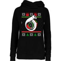 Turbo Car Enthusiast Ugly Christmas Mechanic Racing Drifting Gift Womens Funnel Neck Pullover Hood