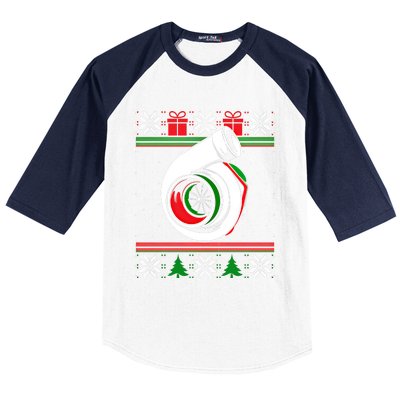 Turbo Car Enthusiast Ugly Christmas Mechanic Racing Drifting Gift Baseball Sleeve Shirt