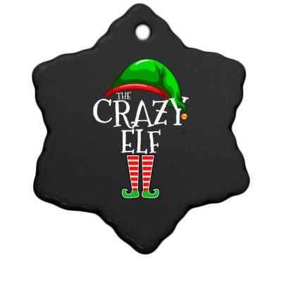 The Crazy Elf Family Matching Group Christmas Gift Funny Ceramic Star Ornament