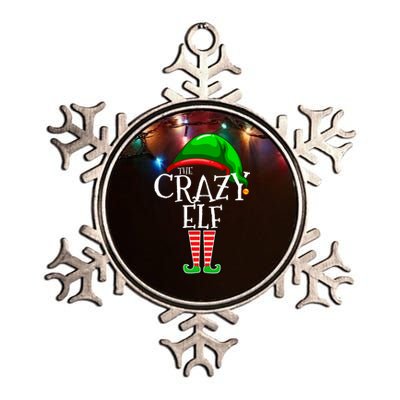 The Crazy Elf Family Matching Group Christmas Gift Funny Metallic Star Ornament