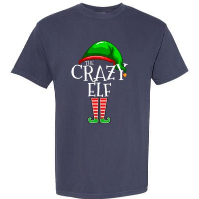 The Crazy Elf Family Matching Group Christmas Gift Funny Garment-Dyed Heavyweight T-Shirt