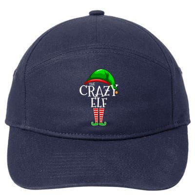 The Crazy Elf Family Matching Group Christmas Gift Funny 7-Panel Snapback Hat