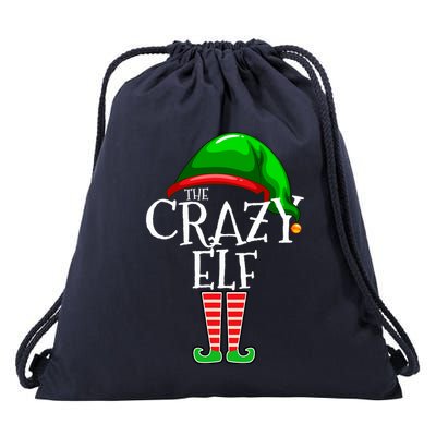 The Crazy Elf Family Matching Group Christmas Gift Funny Drawstring Bag