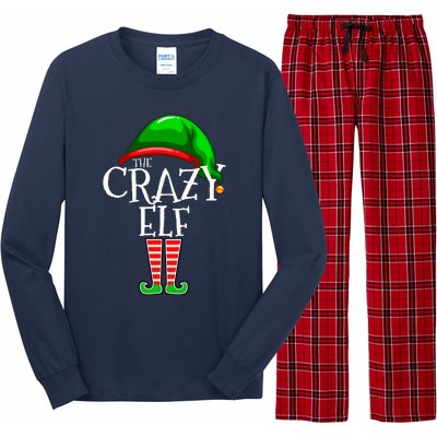 The Crazy Elf Family Matching Group Christmas Gift Funny Long Sleeve Pajama Set