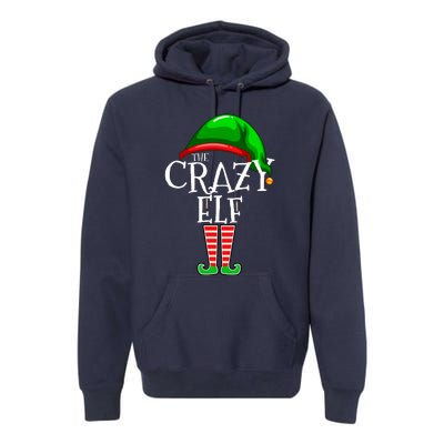 The Crazy Elf Family Matching Group Christmas Gift Funny Premium Hoodie