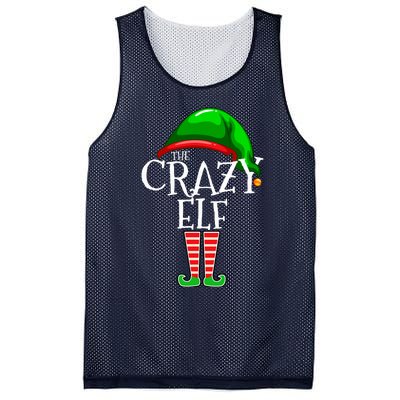 The Crazy Elf Family Matching Group Christmas Gift Funny Mesh Reversible Basketball Jersey Tank