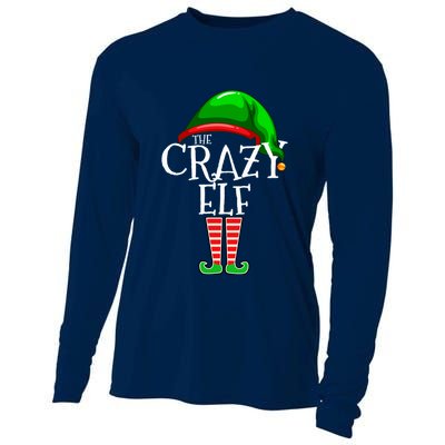 The Crazy Elf Family Matching Group Christmas Gift Funny Cooling Performance Long Sleeve Crew