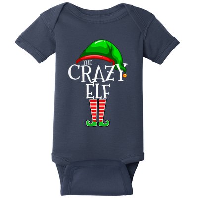The Crazy Elf Family Matching Group Christmas Gift Funny Baby Bodysuit