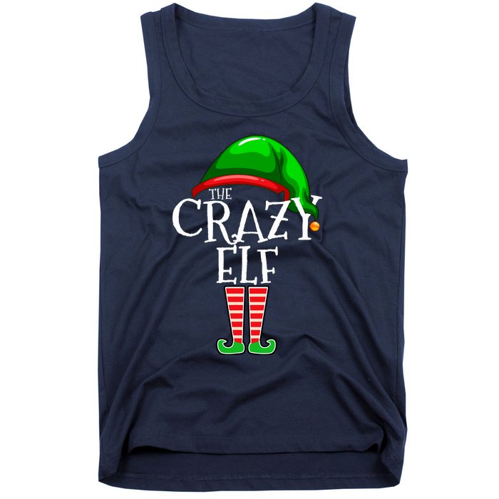 The Crazy Elf Family Matching Group Christmas Gift Funny Tank Top