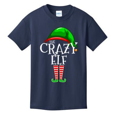 The Crazy Elf Family Matching Group Christmas Gift Funny Kids T-Shirt