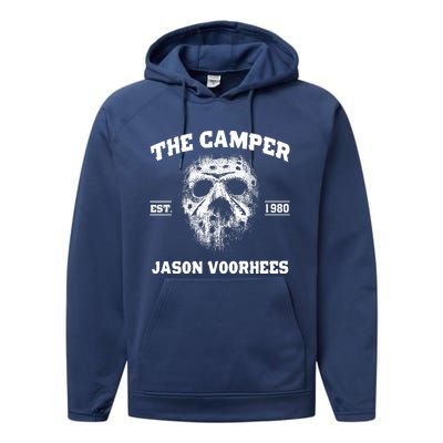 The Camper Est 1980 Jason Scary Horror Night Halloween Performance Fleece Hoodie