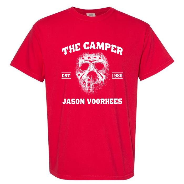 The Camper Est 1980 Jason Scary Horror Night Halloween Garment-Dyed Heavyweight T-Shirt