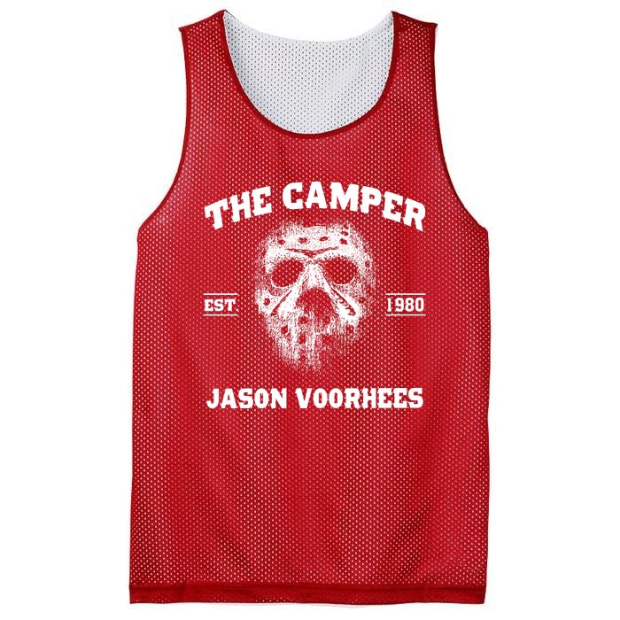 The Camper Est 1980 Jason Scary Horror Night Halloween Mesh Reversible Basketball Jersey Tank