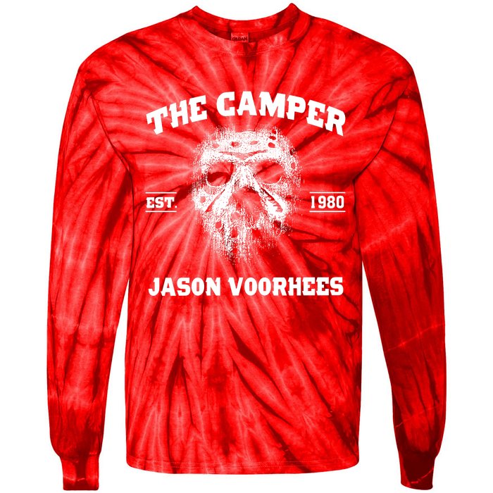 The Camper Est 1980 Jason Scary Horror Night Halloween Tie-Dye Long Sleeve Shirt