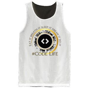 Tech Coder Eat It Breath It Sleep It Dream It Do It Mesh Reversible Basketball Jersey Tank