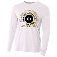 Tech Coder Eat It Breath It Sleep It Dream It Do It Cooling Performance Long Sleeve Crew