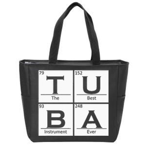 Tuba Chemistry Elements Tubist Jazz Music Tuba Player Zip Tote Bag