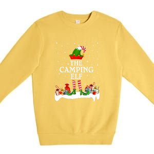 The Camping Elf Family Matching Group Gift Premium Crewneck Sweatshirt