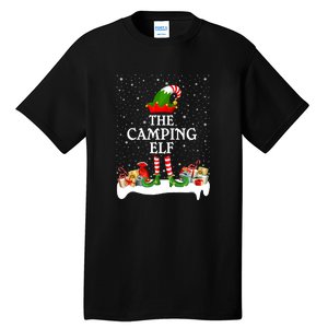 The Camping Elf Family Matching Group Gift Tall T-Shirt