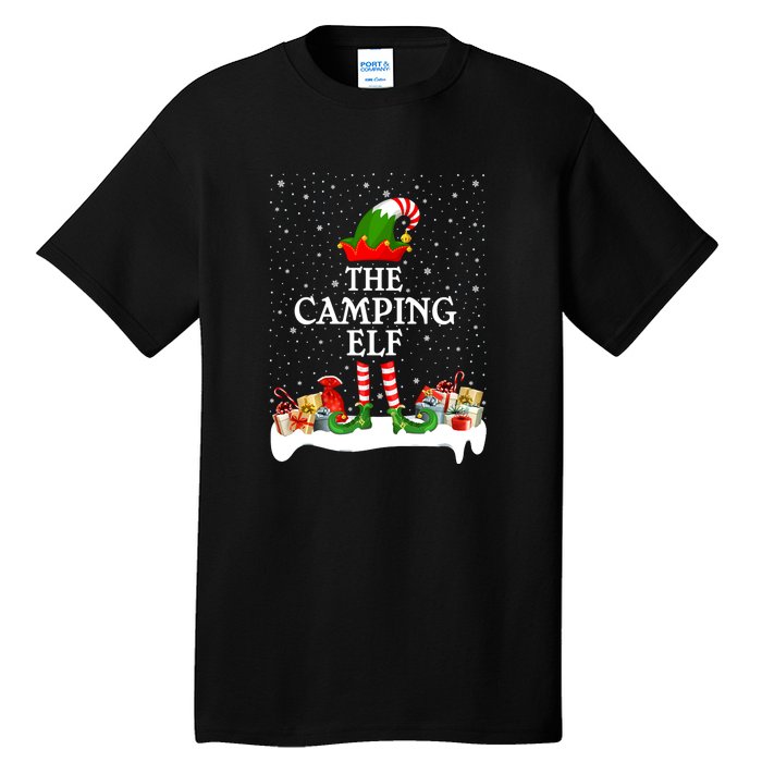 The Camping Elf Family Matching Group Gift Tall T-Shirt