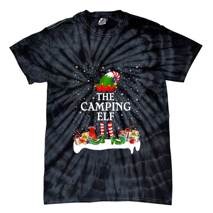 The Camping Elf Family Matching Group Gift Tie-Dye T-Shirt