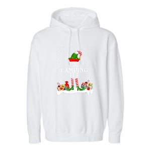 The Camping Elf Family Matching Group Gift Garment-Dyed Fleece Hoodie