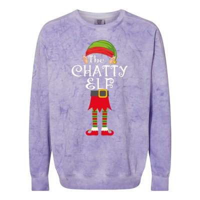 The Chatty Elf Colorblast Crewneck Sweatshirt