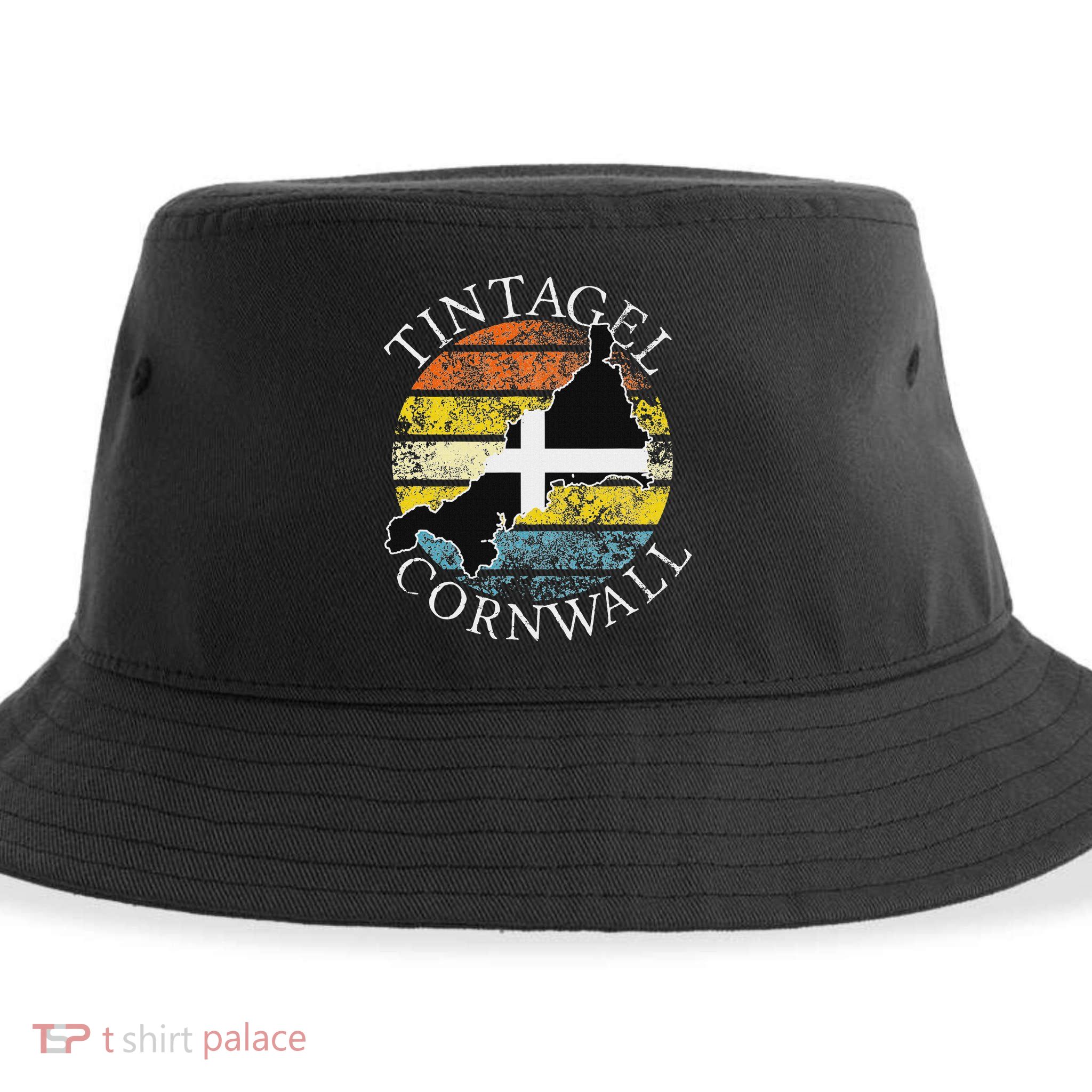 Tintagel, Cornwall England Celtic Design Gift Sustainable Bucket Hat