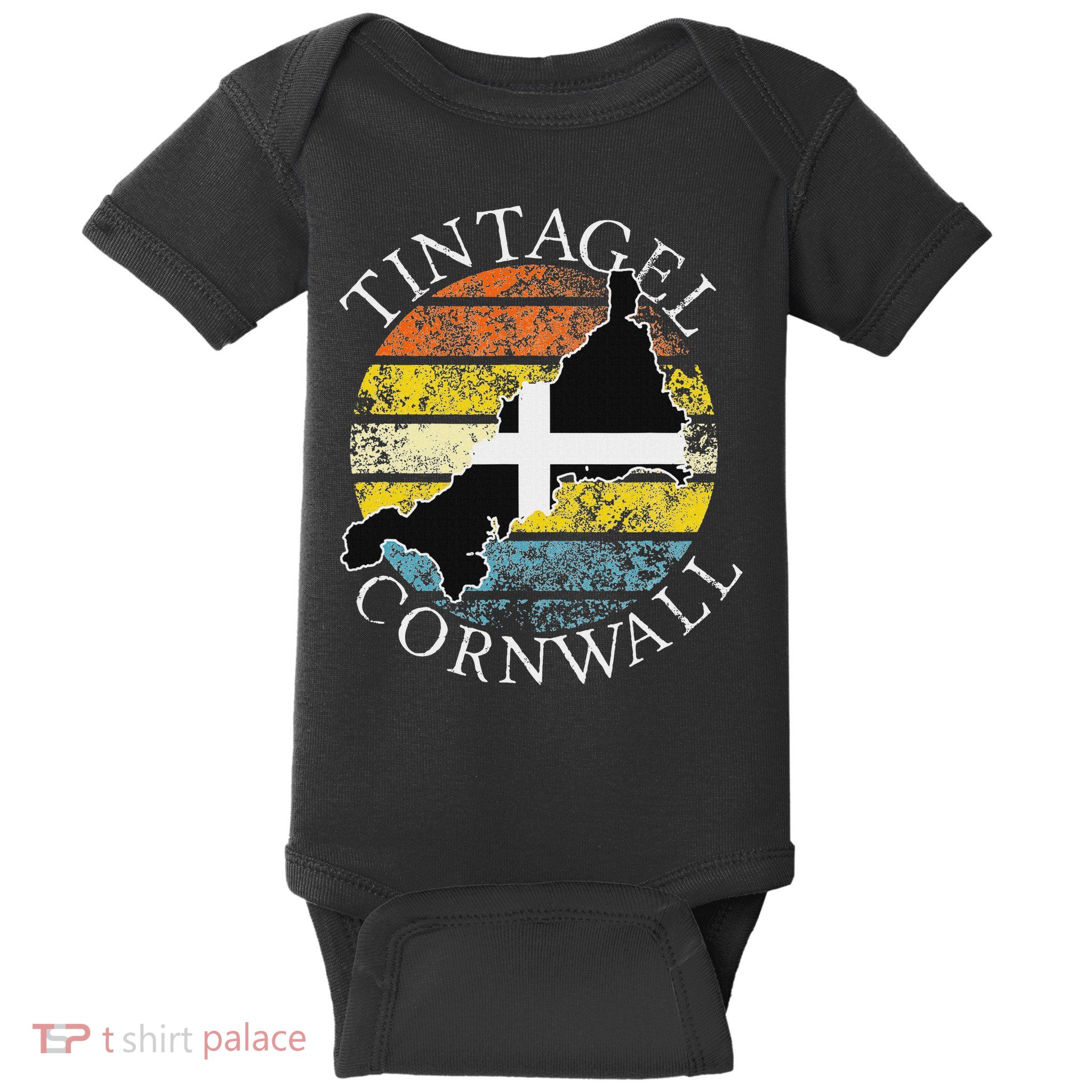 Tintagel, Cornwall England Celtic Design Gift Baby Bodysuit