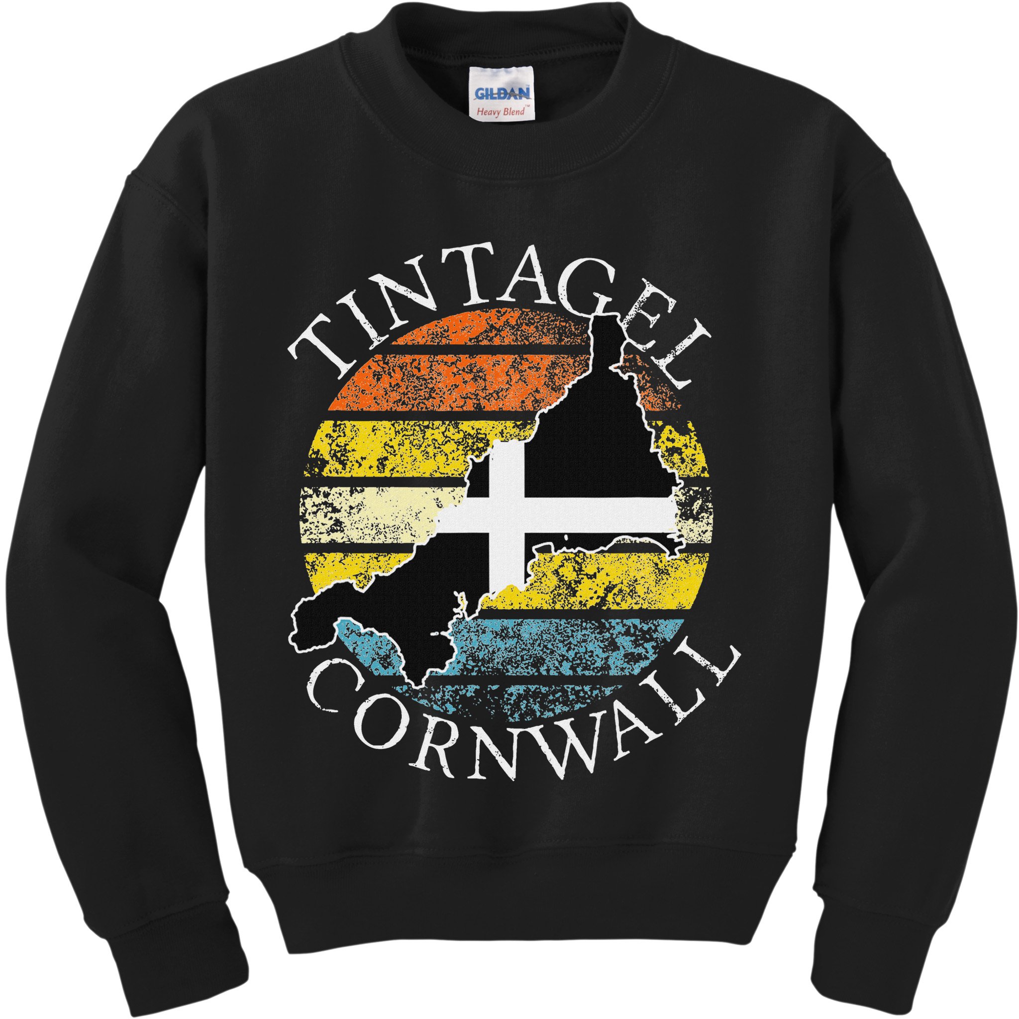 Tintagel, Cornwall England Celtic Design Gift Kids Sweatshirt