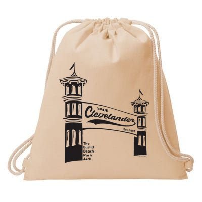 True Clevelander! Euclid Beach Park Arch in Cleveland Ohio Drawstring Bag
