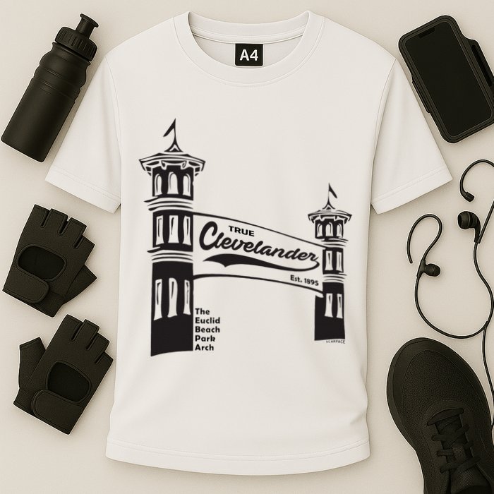 True Clevelander! Euclid Beach Park Arch in Cleveland Ohio Performance Shirt