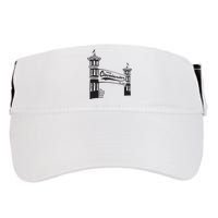 True Clevelander! Euclid Beach Park Arch in Cleveland Ohio Adult Drive Performance Visor