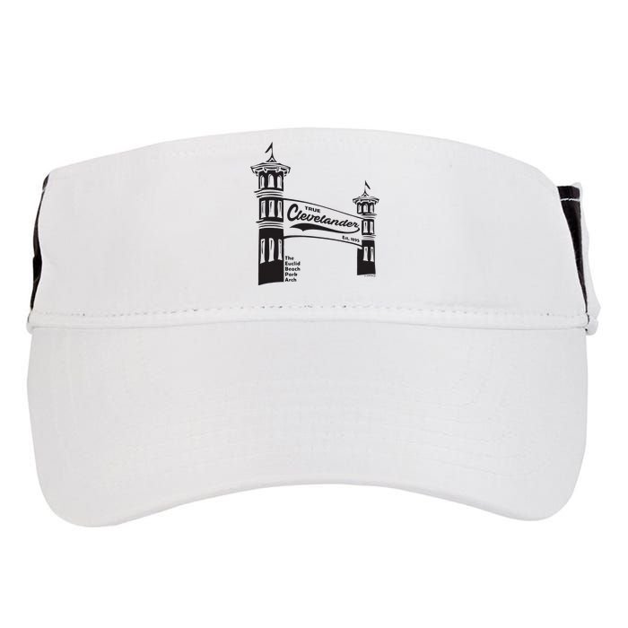True Clevelander! Euclid Beach Park Arch in Cleveland Ohio Adult Drive Performance Visor