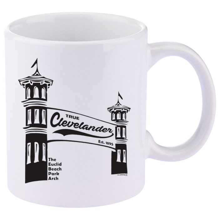 True Clevelander! Euclid Beach Park Arch in Cleveland Ohio 11oz C Handle Ceramic Mug