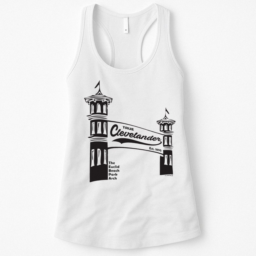 True Clevelander! Euclid Beach Park Arch in Cleveland Ohio Womens Tank Top